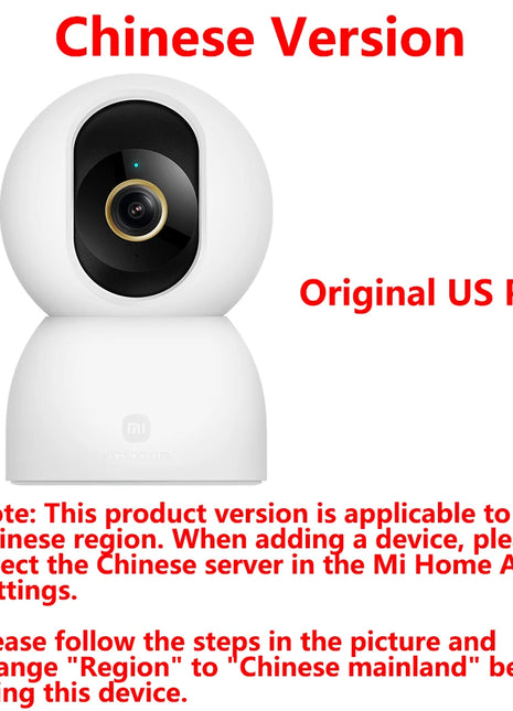 New xiaomiI Smart Camera 4 Dual-band Wi-Fi 68MP 4K HDR AI Tracking,Night VisionTwo-Way Audio,Home Security Baby Monitor CCTV CN - Riparo82