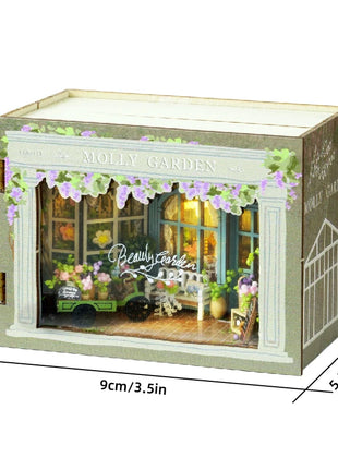 Fai da te in legno caldo Natale Lodge Casa Case delle bambole Kit modello in miniatura Casa delle bambole con mobili Luci a LED per regali di amici