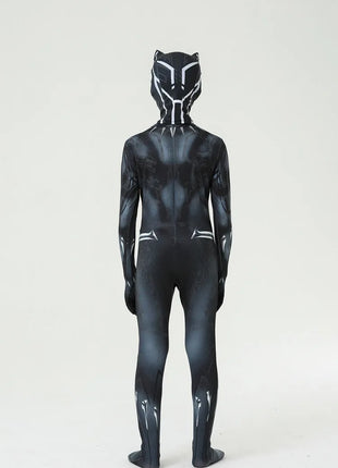 Marvel Black Panther Costume Bambini Bambino Supereroe Black Panther Cosplay Tuta Tuta Costumi di Carnevale di Halloween