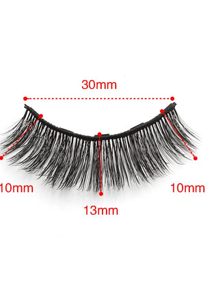 1 Pair Magnetic Eyelashes Wispy 3D Mink Lashes Natural Long Faux Cilios Eyelash Extension Handmade False Eyelashes Makeup Tools