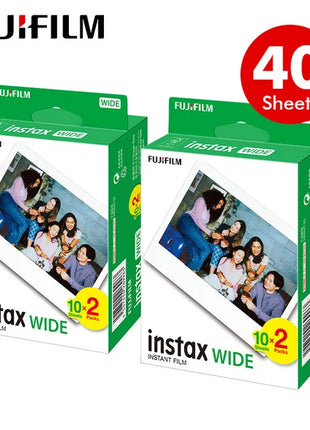 10-100 fogli Fujifilm Fuji Instax carta con bordo bianco a pellicola larga da 5 pollici per fotocamera istantanea Fuji 300/200/210/100/500AF carta fotografica