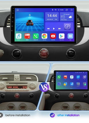 4G 8Core Android Car radio GPS Stereo For Fiat 500 2007-2014 Multimedia Video player 2DIN Autoradio DSP Carplay 7862 Head Unit - Riparo82