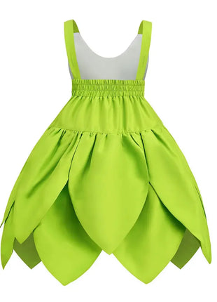 Costume Trilly Campanellino Carnevale 2026 - Abito Fata Verde Bambina