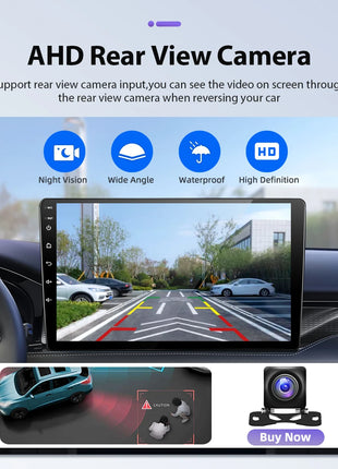 Podofo 6+128G Android 2Din Autoradio for Audi A3 2008-2012 Wireless CarPlay 9" IPS Screen Car Radio GPS Navigation Stereo Wifi - Riparo82