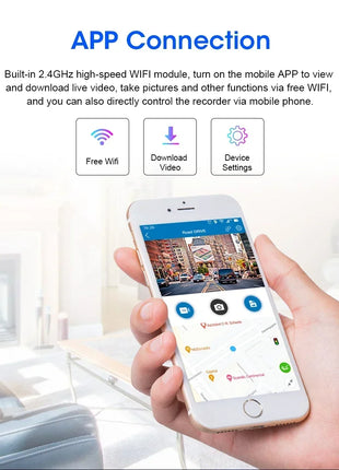 11.26 inch Dash Cam 4K Car DVR Wireless Carplay & Android Auto GPS Navigation Video Recorder Dashboard Dual Lens Wifi FM AUX - Riparo82