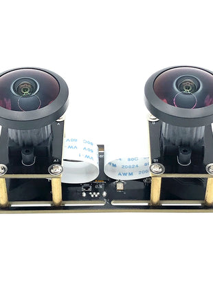 Dual Lens 360° Panoramic Fisheye Binocular Synchronization Stereo 1080P Webcam 5MP USB Camera Module For 3D VR Virtual Reality - Riparo82