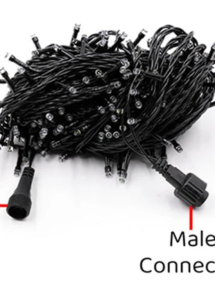 20M/Rotolo 200LED Esterno LED String Fata Luce Impermeabile Cavo Nero Spina UE Ghirlanda Lampada Natale Patio Decorazione del Giardino illuminazione - riparo82