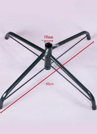 Base per supporto per albero di Natale in metallo Robusta base rotante per albero di Natale artificiale Gambe per supporto per albero di Natale - riparo82