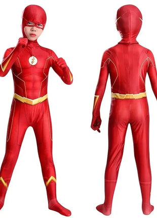 Costume Flash Man Carnevale 2026 - Set 2 Pezzi con Maschera e Copricapo Bambini