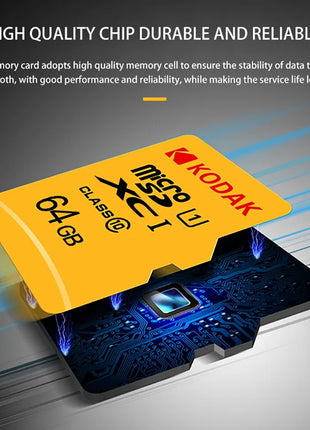 Kodak Micro SD Card Mini SD Class10 32GB 64GB 128GB 256GB scrittura ad alta velocità Super compatibilità fotocamera del telefono scheda meomary
