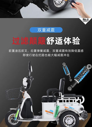 L'm'm electric tricycle new small pickup scooter battery car - Riparo82