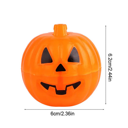 20/40Pcs Halloween Party Kids Gift Plastic Pumpkin Boxes with Glow in The Dark Bouncy Balls Trick or Treat Favors Goodie Fillers