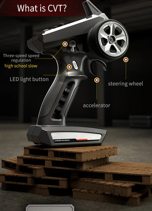 Teeggi 16101 /16102 PRO 1:16 Auto RC ad alta velocità con luce LED Drift 70KM/H 4WD RC Off-Road Car Monster Truck Giocattolo per i regali del capretto