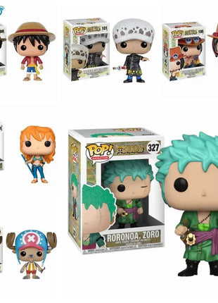 NUOVO FUNKO POP ONE PIECE 10 cm Roronoa Zoro 327 #   Chooper 99 #   Rufy 98 #   Giocattoli di modello di raccolta di action figure di cartoni animati anime giapponesi