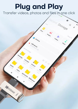 KODAK USB3.2 tipo C Flash Drive 256GB 128GB 32GB Pendrive Dual Memory Stick ad alta velocità per Smartphone Laptop