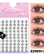 GROINNEYA DIY Lashes Extension Kit Cute Cat Paw False Eyelashes for Enlarged Eyes Korean Actress Natural Make Up - Riparo82