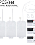 Halloween Blood Bags Juice Drinking Energy Pack Vampire Horror Props Halloween Party Decoration Vampire Cosplay Supplies - Riparo82