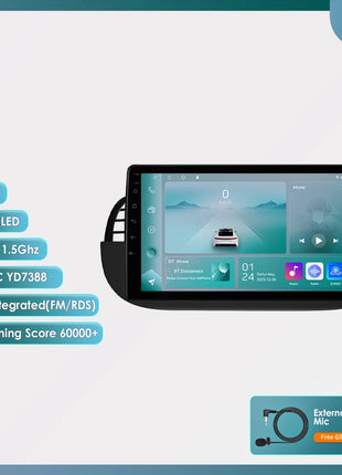 4G 8Core Android Car radio GPS Stereo For Fiat 500 2007-2014 Multimedia Video player 2DIN Autoradio DSP Carplay 7862 Head Unit