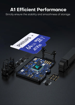 Scheda SD Philips Ultra Micro tf 128 GB 32 GB 64 GB Mini SD Card SD/TF Scheda Flash Scheda di memoria 8 GB 16 GB miniSD per telefono