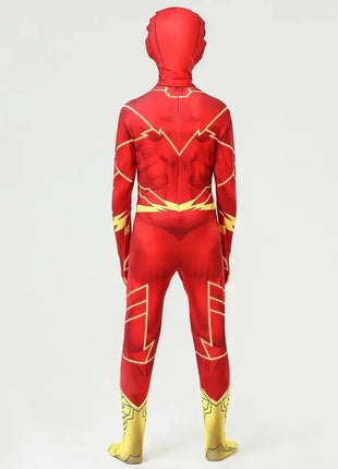 Costume Flash Man Carnevale 2026 - Set 2 Pezzi con Maschera e Copricapo Bambini