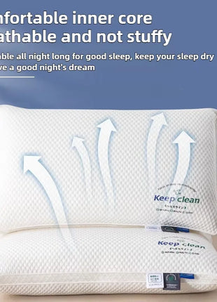 Neck Pillow Help Sleep And Protect The Neck Cervical Orthopedic Household Soybean Fiber SPA Massage Pillow For Sleeping New - Riparo82