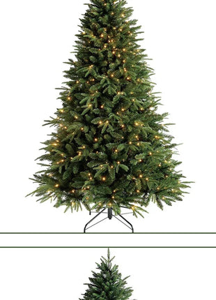 Albero di Natale artificiale PE misto crittografato con luci a LED Albero di Natale di alta qualità 1,2 m-1,8 m Decorazioni natalizie per Capodanno