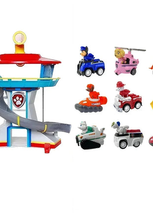 Paw Patrol Set di giocattoli Cartoon Anime Figure Patrol Canine Chase Skye Rimbalzo Bicicletta Decorazione della casa Regali di compleanno di Natale per bambini - riparo82