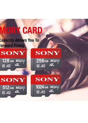 Scheda di memoria SD SONY 1TB 512GB 128GB 256GB Scheda SD Micro TF estrema U3 V30 4K Schede Flash di memoria completa per fotocamera del computer del telefono