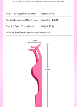 1 Pc False Eyelashes Tweezer Fake Eye Lash Applicator Makeup Tools Auxiliary Curler Mink Eyelashes Professional Tweezer Tools - Riparo82