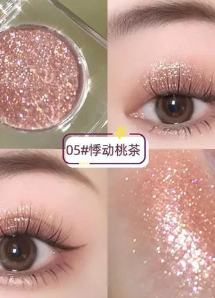 Hot Monochrome Eyeshadows Cowherd Weaver Girl Pearlescent Fine Glitter Sequins Cement Matte Student Eye Shadow Palette Wholesale - Riparo82