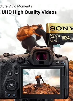 Scheda di memoria SONY TF Scheda Micro SD ad alta velocità da 1 TB 1024 GB 128 GB 256 GB 512 GB A2 U3 V30 Schede Flash SD TF per computer telefono Xiaomi