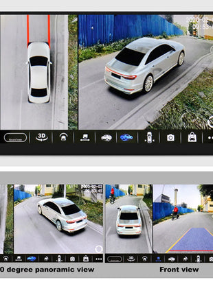 360 Car Camera Panoramic Surround View 1080P AHD Right+Left+Front+ Rear View Camera System For Android Auto Radio Night Vision - Riparo82
