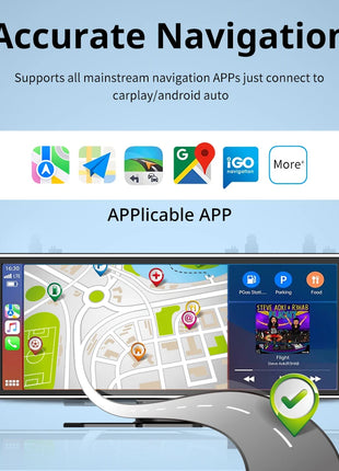 11.26 inch IPS Touch Screen Multimedia Video Player Portable 4K DVR Wireless CarPlay/Android Auto Dual Lens Driving Recorder - Riparo82