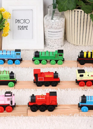 Thomas Treno in legno Giocattoli per bambini James Diesel Molley Toby Oliver Harold Aereo Modello ferroviario Thomas e i suoi amici Giocattoli Regali per bambini