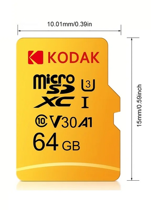 Kodak Micro SD Card Mini SD Class10 32GB 64GB 128GB 256GB scrittura ad alta velocità Super compatibilità fotocamera del telefono scheda meomary