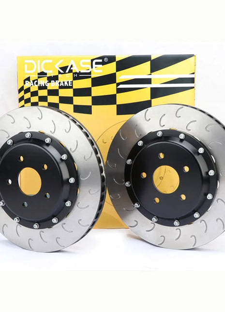 Dicase cappello centrale anteriore e disco freno posteriore staffa in alluminio 355*28mm per bmw e92