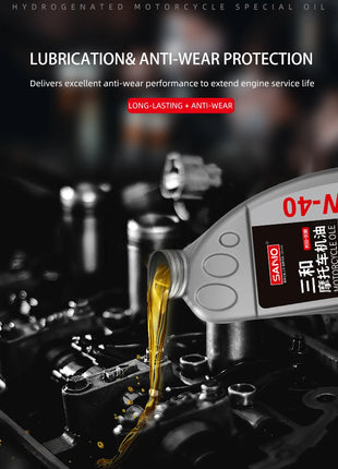 SANVO Olio per moto 4T Olio motore Idrogenato Olio sintetico a quattro tempi 15W-40 Olio SF sintetico all'ingrosso