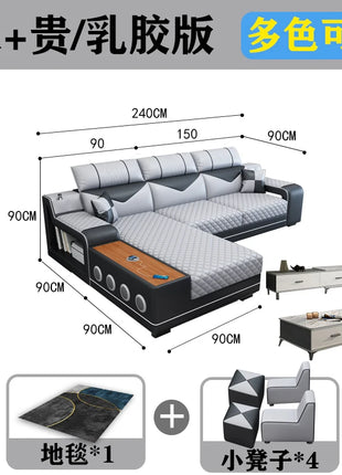 Divani da soggiorno di design nordico Divano da pavimento in pelle Divani replica reclinabili Decorazioni rilassanti Balcone Muebles Mobili per hotel