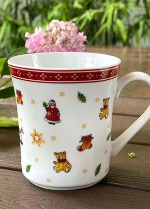 Set di piatti natalizi in ceramica ad alta temperatura, albero di Natale, piatto per cibo occidentale, bella tazza da caffè, ciotola, set natalizio di varietà ricca - riparo82