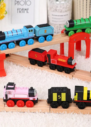 Thomas Treno in legno Giocattoli per bambini James Diesel Molley Toby Oliver Harold Aereo Modello ferroviario Thomas e i suoi amici Giocattoli Regali per bambini