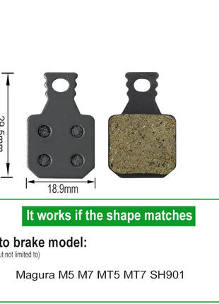 10 paia di pastiglie freno idrauliche per bicicletta per SHIMANO G01S M9000 Saint BR-M810 M820 M375 M445 Magura MT5 pastiglie freno a disco in resina organica