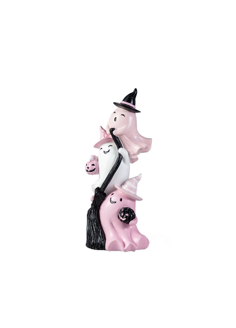 Halloween Decoration Ghost Statue Pet Statue Cute Pumpkin Ghost and Pet Sculpture Resin Party Supplies Farmhouse Decoration - Riparo82