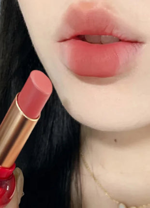 Matte Velvet Lipstick Cute Gourd Shape Easy To Wear Solid Lip Gloss Waterproof Non-stick Cup Lip Tint Korea Makeup Cosmetics - Riparo82