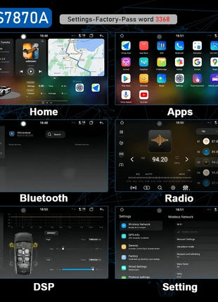Car Radio Multimedia Wireless Carplay For Audi A4 B6 B7 S4 RS4 2002-2012 CHSTEK Bluetooth Android GPS WIFI 4G Auto Screen Stereo - Riparo82
