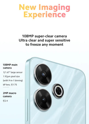 Global Version Xiaomi Redmi 13 Smartphone 108MP super clear camera MediaTek Helio G91 Ultra 33W fast charging 5030mAh battery - Riparo82