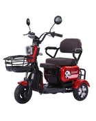 Mini Parent Child Electric Tricycle For Family With Foldable Child Seat 700W 48V 3 Wheels Electric Scooter For Adults Women - Riparo82
