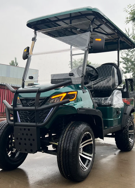 Street Legal Electric Golf Cart 4 Seats 5000W Scooter Go Kart ATV Adult Touring Classic Golf Cart - Riparo82