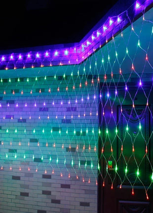 1.5M-18M LED Net Mesh Fata Luci Stringa Tenda Ghirlanda Esterna Impermeabile Per Albero Di Natale Festa Giardino Decorazione di Nozze