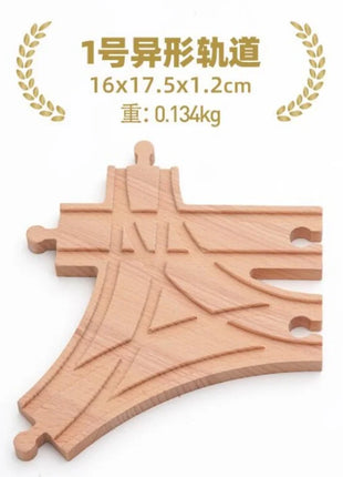 NUOVA binario ferroviario in legno tutti i tipi biforcazione biforcazione binario in legno di faggio accessori adatti per binari in legno Thomos giocattolo - riparo82