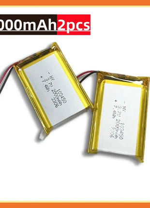 🐰 103450 3.7V 2000mAh Batteria ricaricabile ai polimeri di litio PH 2.0mm Spina a 2 pin per fotocamera Navigatore GPS Capacità MP5 - riparo82